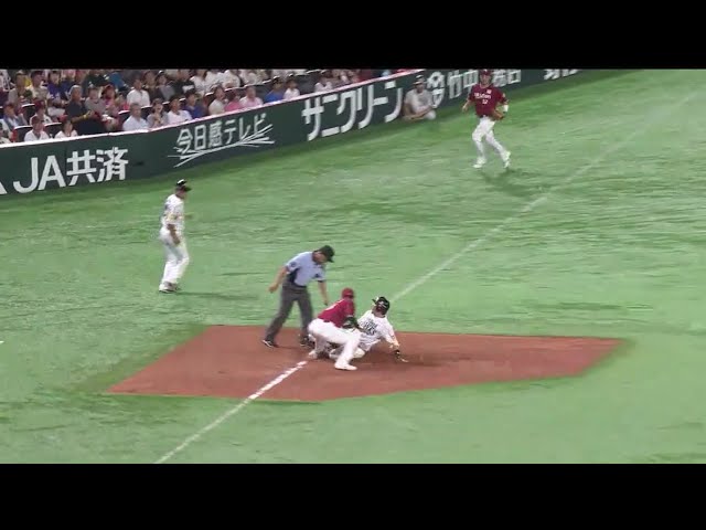 【4回裏】イーグルスの見事な中継プレーで進塁を阻止!! 2018/8/16 H-E