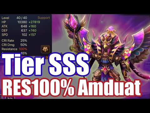 TierSSS in special league, RES100% Amduat is best counter mob😁😁😁 【Summoners War RTA】