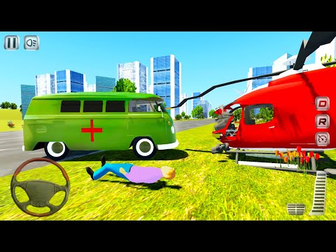 Ambulance VAN Driver Simulator #4 - Emergency Rescue Vehicle Game - Android Gameplay