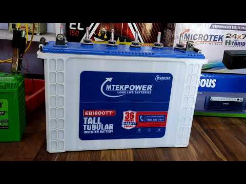 Brand microtek, battery model eb 3024, 100 ah