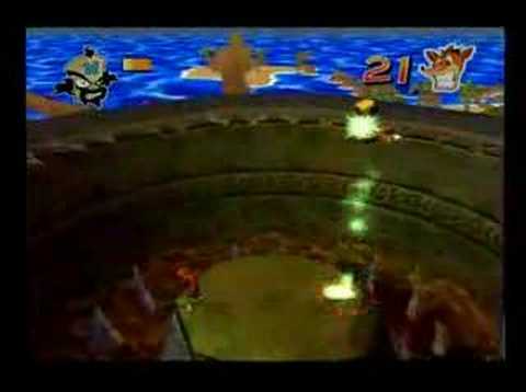 Crash Twinsanity-Cortex and Mecha Bandicoot Boss Battle