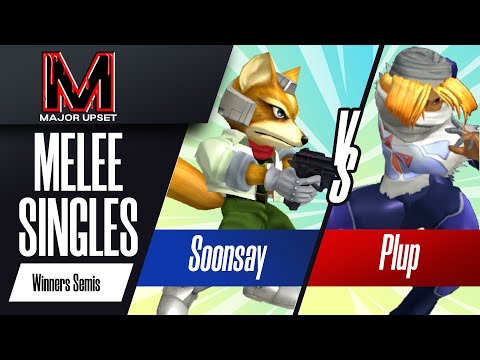 Soonsay (Fox) vs Plup (Sheik) - Melee Singles Top 8 - Winners Semis - MAJOR UPSET