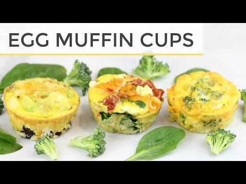 3 Healthy Egg Muffin Cup - Meal Prep Recipes | Easy Healthy Breakfast Ideas