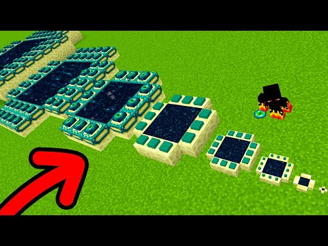 what is the smallest end portal in minecraft????