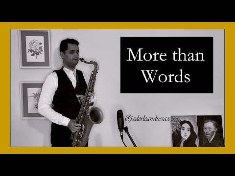 More than words sax cover