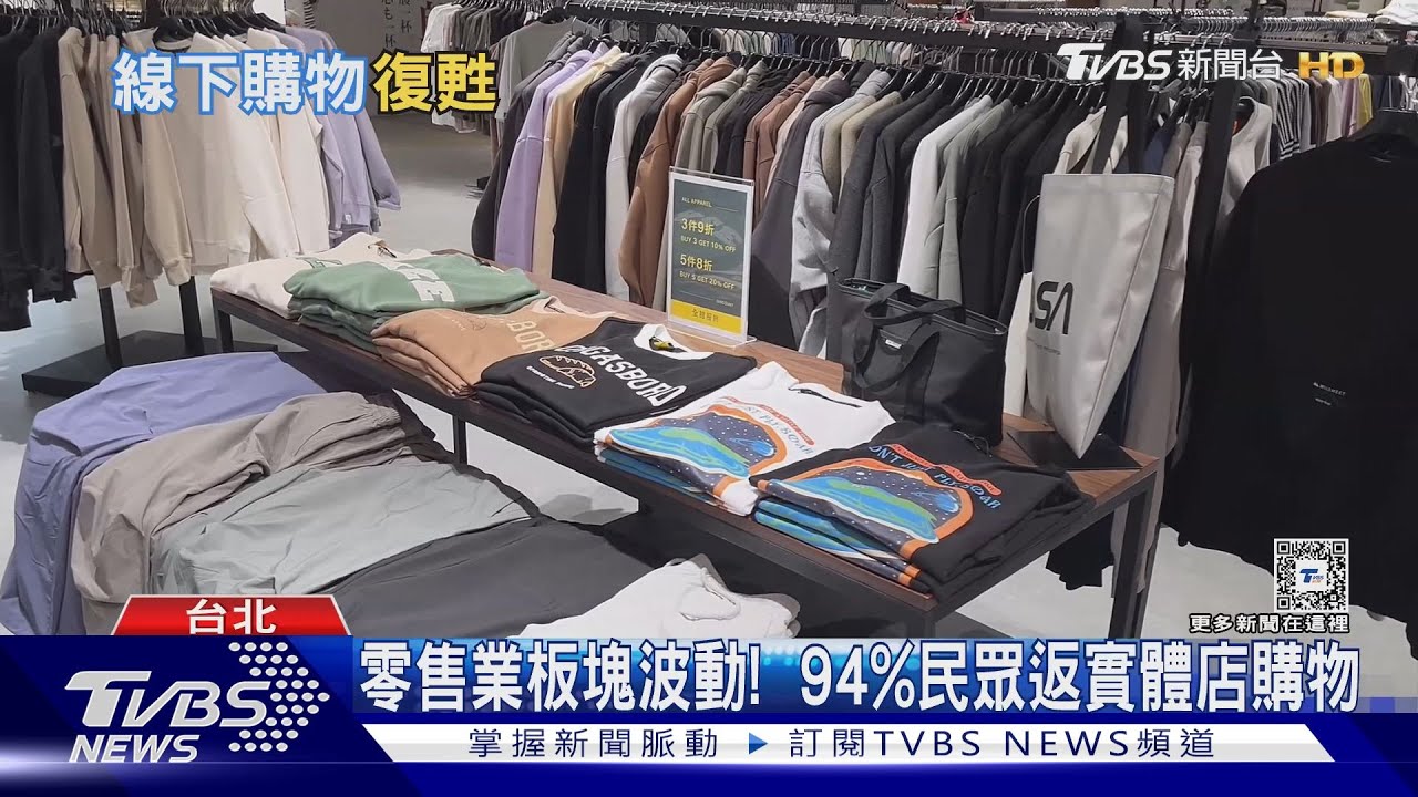 零售業板塊波動! 94%民眾返實體店購物