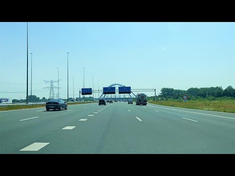 Holland: Highway A10 - A1 - Amsterdam Noord to Soest/Baarn - 4k Video - Driving Tour