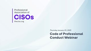 PAC Code of Conduct Webinar
