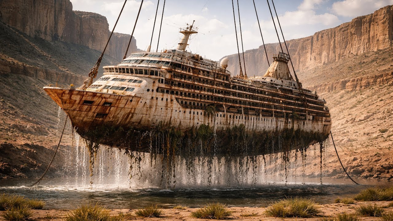 Abandoned Cruise Ship Lifted From Dried Lake – What They Discovered Inside Shocks Scientists