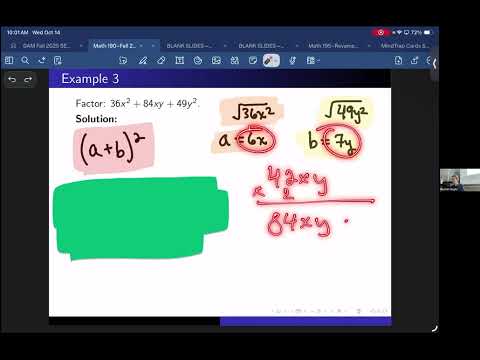 6.3 Factor Special Products --Lesson 22--FA26