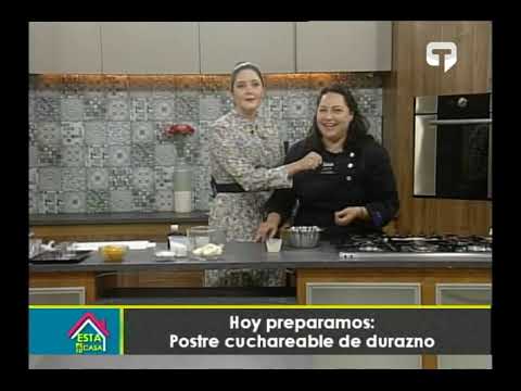 Hoy preparamos Postre cuchareable de durazno