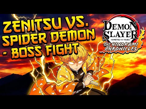 Zenitsu vs. Spider Demon - Boss Fight | Demon Slayer -Kimetsu no Yaiba- The Hinokami Chronicles