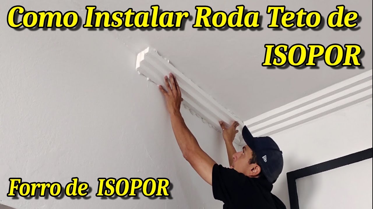 Como instalar roda teto de ISOPOR l Como instalar SANCA DE EPS