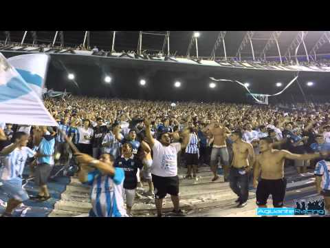 "Copa Libertadores 2015 - Hay que ganar la copa" Barra: La Guardia Imperial &bull; Club: Racing Club