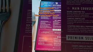 Royal Caribbean Icon of the Seas Main Dining room Day 6 Dinner and Dessert