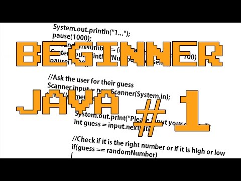 Beginner Java 1 Hello World