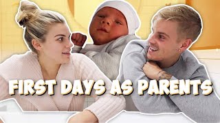 OUR FIRST FEW DAYS AS PARENTS