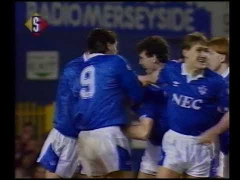 Everton 1 Liverpool 0- 27th February 1991- (Everton 1990/91 Season Review video)