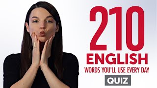 Quiz | 210 English Words You'll Use Every Day - Basic Vocabulary #61