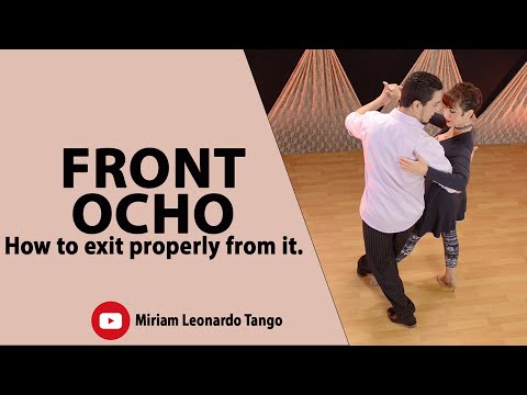 FRONT OCHO:  How to exit properly with good technique.