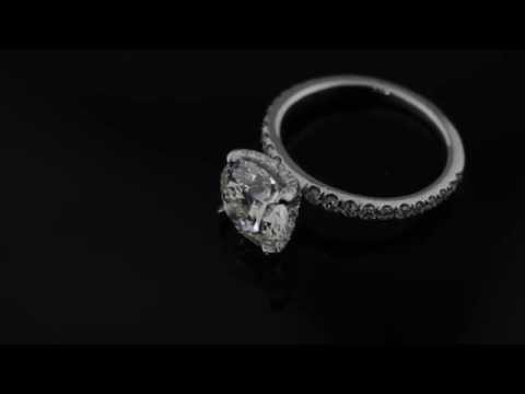 2.41ct I-VS1 Brilliant Round Diamond set in the "Terri" Micro Pave Solitaire