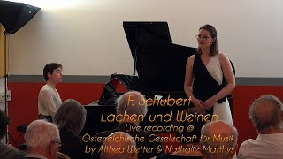 F. Schubert - Lachen und Weinen, by Althea Wetter and Nathalie Matthys
