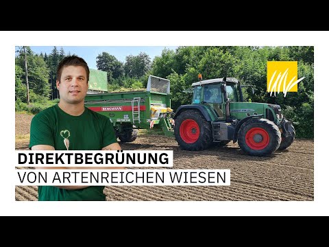 Direktbegrünung zur Aufwertung von extensiven Wiesen