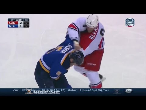 Tim Gleason vs Barret Jackman Jan 10, 2015