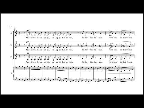 Benjamin Britten, A Ceremony of Carols, Op. 28 (1943) (audio+score)