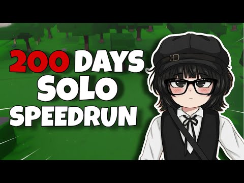200 Days Solo Speedrun in 99 Nights in the Forest ROBLOX (3x Gameplay)