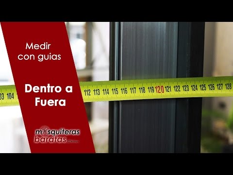 Cómo Medir Persianas con Guías Existentes (De Dentro a Fuera)