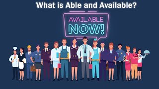 Understanding UI: What is Able and Available
