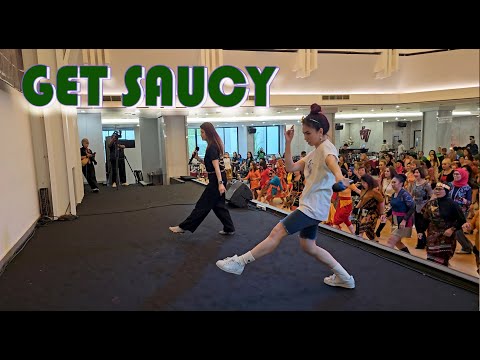 GET SAUCY LINEDANCE in INDONESIA (Rebecca Lee & Grace David)