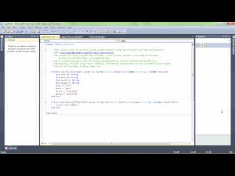 Login Screen Visual Basic 2010 Multiple User