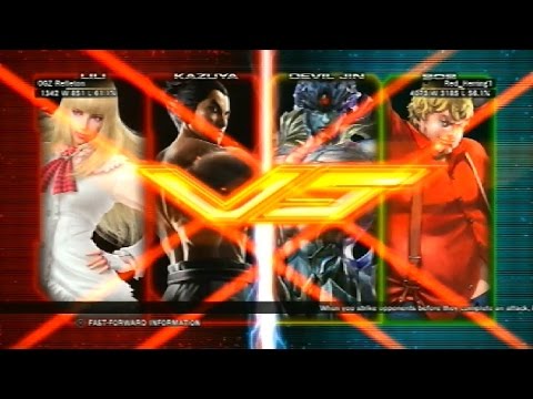 Tekken Tag Tournament 2: Kazuya, Lili vs Bob, Devil Jin