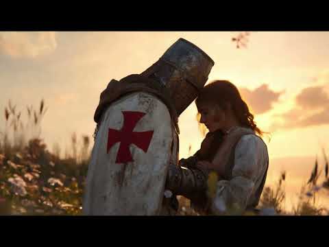 Templar Kneels Before God – Cinematic Prayer Scene in Thunderstorm