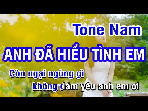 KARAOKE Anh Đã Hiểu Tình Em Tone Nam | Nhan KTV
