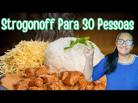 Strogonoff de Frango Para 30 Pessoas – Receita Do Chá de Fralda Da Minha Nora!👶