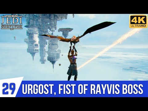 STAR WARS JEDI SURVIVOR Gameplay Part 29 - Urgost, Fist of Rayvis Boss Fight | Climb Mountain