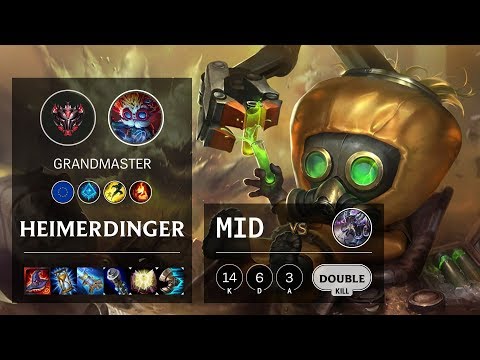 Heimerdinger Mid vs Kassadin - EUNE Grandmaster Patch 10.11