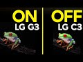 LG OLED Game Mode Color Brightness | G3 & C3 TV Comparison