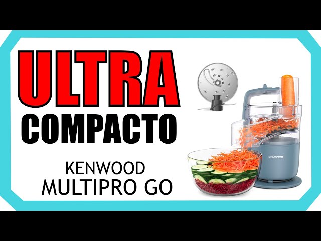 Vídeo relacionado con Kenwood, MultiPro Go FDP22.130GY, Procesador de Alimentos, para Picar, Cortar en Rodajas, Rallar, Hacer Puré y Amasar la Masa, con Servicio Exprés, Recipiente, Cuchilla y Disco de 4 mm, 650 W