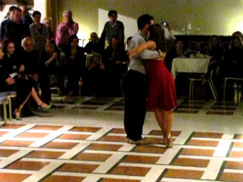  Felipe Zarzar  and  Mamié Sancy  are  dancing  to  the  tango  "  Yo Soy El Tango  "
