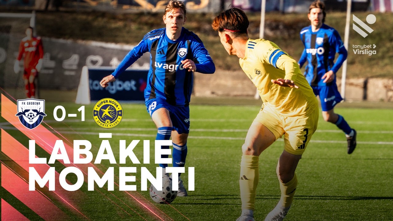 FK Grobiņa vs SK Super Nova Highlights