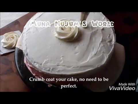 Cake decor rose design tutorial"Muna Nujum's World