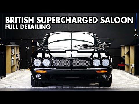 Finally not a Porsche or Ferrari! Jaguar XJR 100 Gets Full Detailing with Laser Cleaning & Dry Ice