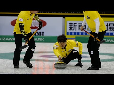 CURLING: SWE-KOR World Men's Chp 2016 - Draw 14