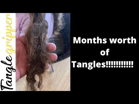 Extremely Matted hair | Step by Step Guide HOW to  brush out tangles the Best Way.