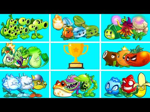 Random 8 Old Team Plants Vs All Zombies Battlez - Who Will Win? - Pvz 2 Tournament