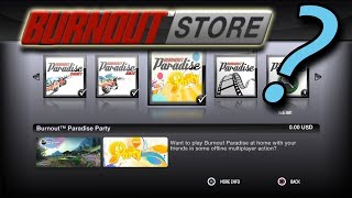 Burnout Paradise Remastered - Weird Glitch + Burnout Store Info